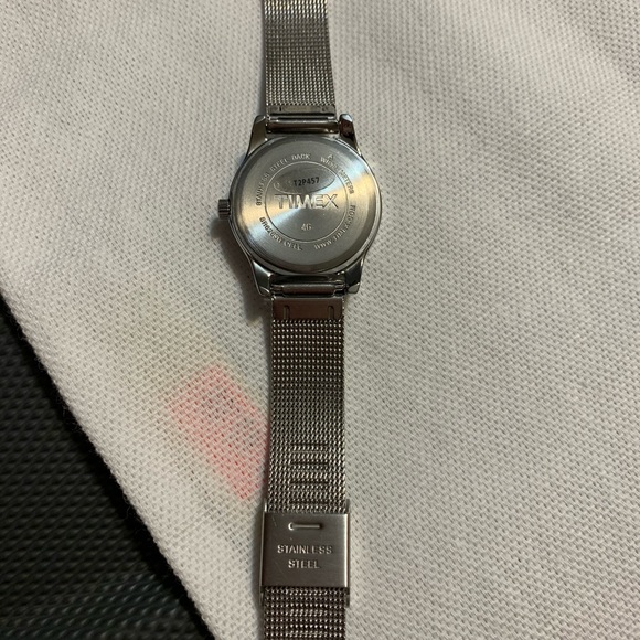 Timex Montre Habillée pour Femme, Face Ton Argen - Picture 9 of 12